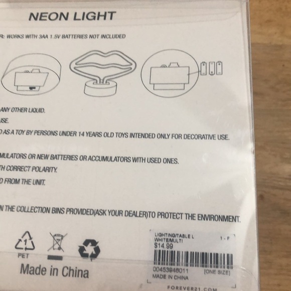 π F21 Lips neon light - Picture 5 of 6